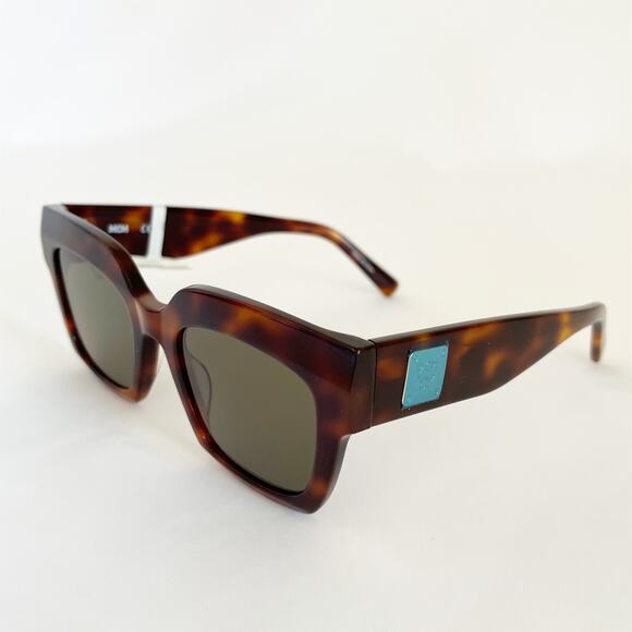 MCM Square Tinted Tortoiseshell Sunglasses Acetate 51 21 145 NWT - Picture 1 of 11